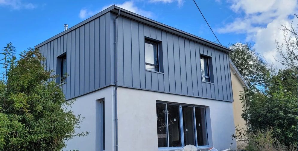 Extension moderne d'une maison autour de Rennes